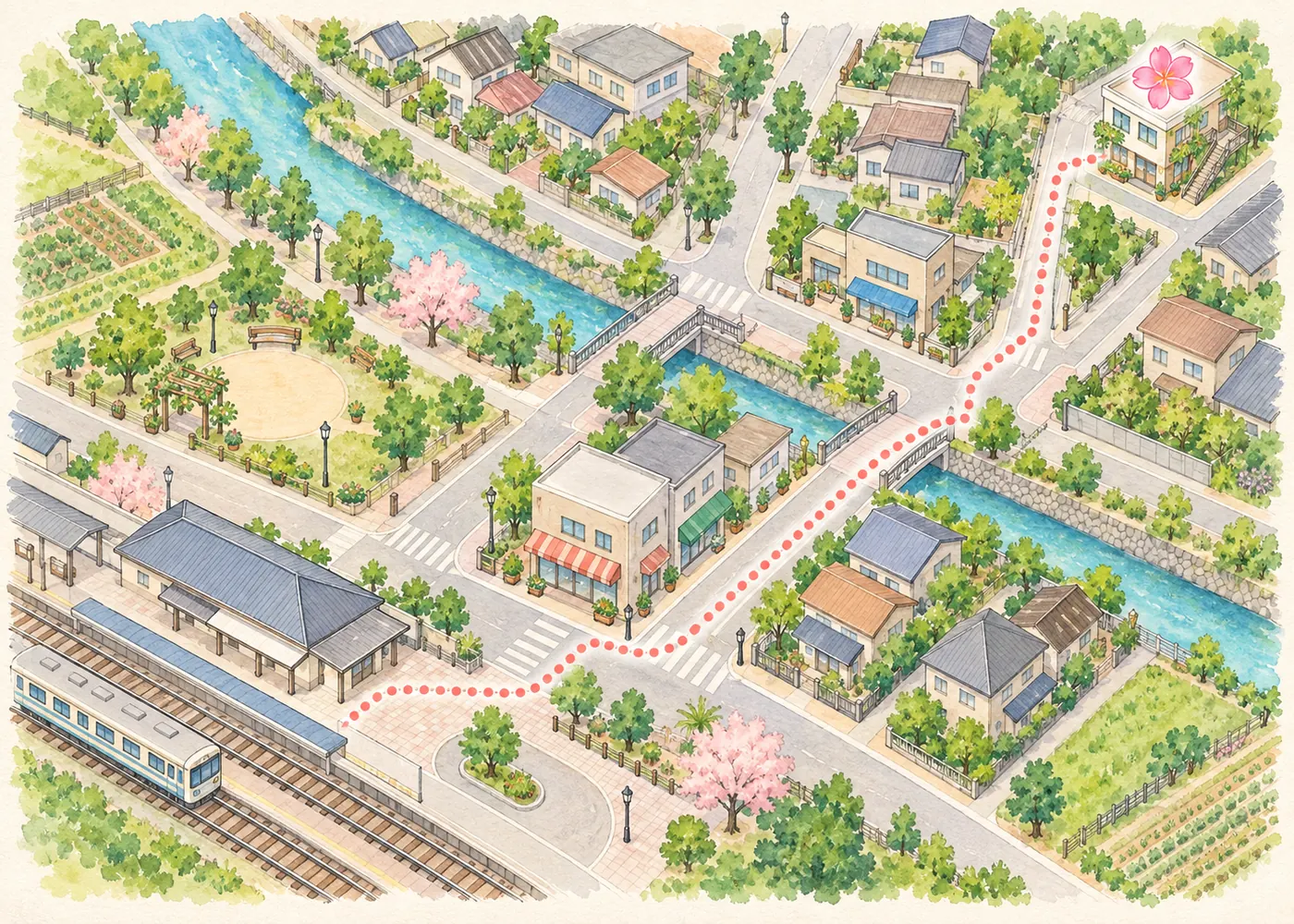 教室までのイラスト地図（見本）